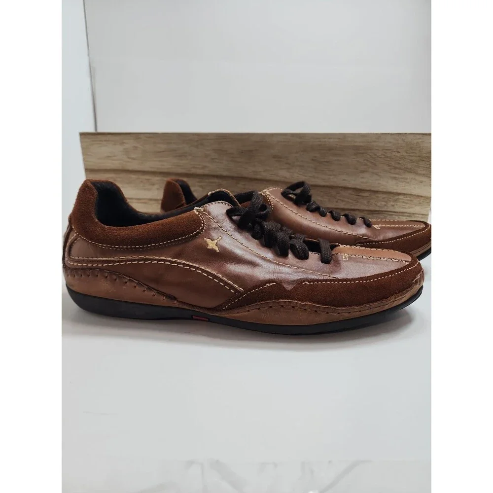 Pikolinos Mens size 43 Hand-Sewn European Walking Shoe Brown Leather. Beautiful